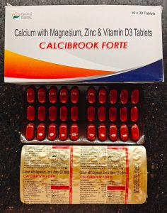 Calcibrook Forte (Calcium carbonate/Magnesium hydroxide/Zinc sulphate monohydrate) product photo