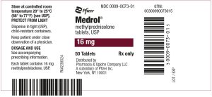 Medrol (Methylprednisolone) product photo