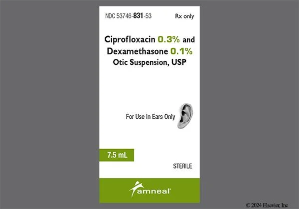 Ciprodex (Ciprofloxacin/Dexamethasone) product photo