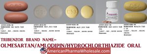 Tribenzor (Olmesartan/amlodipine/hydrochlorothiazide) product photo